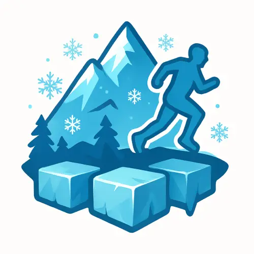 Ice Runner Game Logo