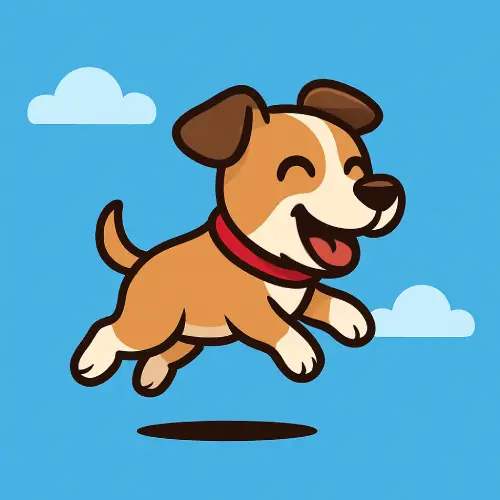 Jump pup Game Logo