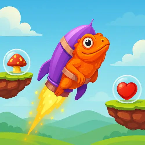 Lizard Launch Game Logo