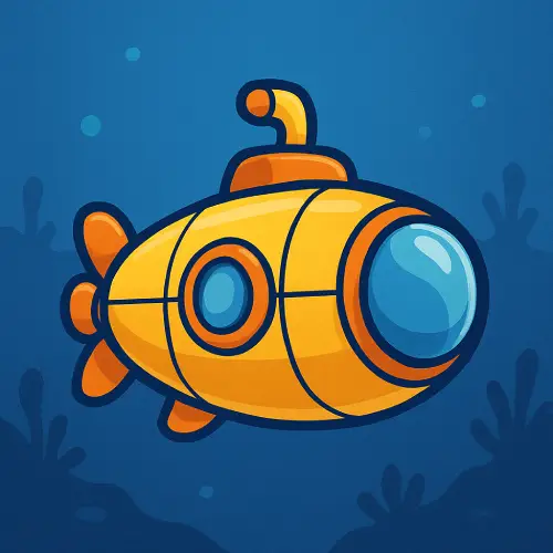 Submarine Rush Game Logo
